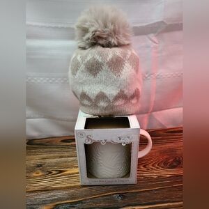 Stay Cozy Winter Hat and Mug Set New Unused